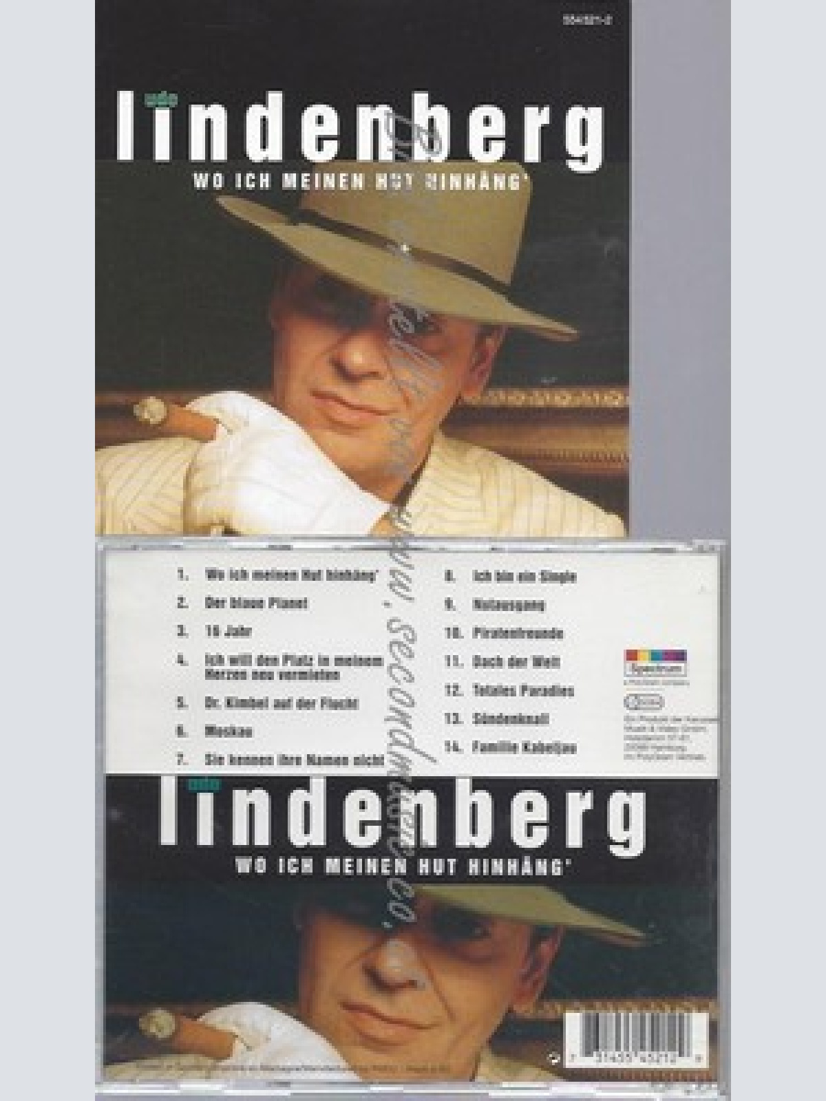 CD--UDO LINDENBERG--WO ICH MEINEN HUT HINHÄNG'