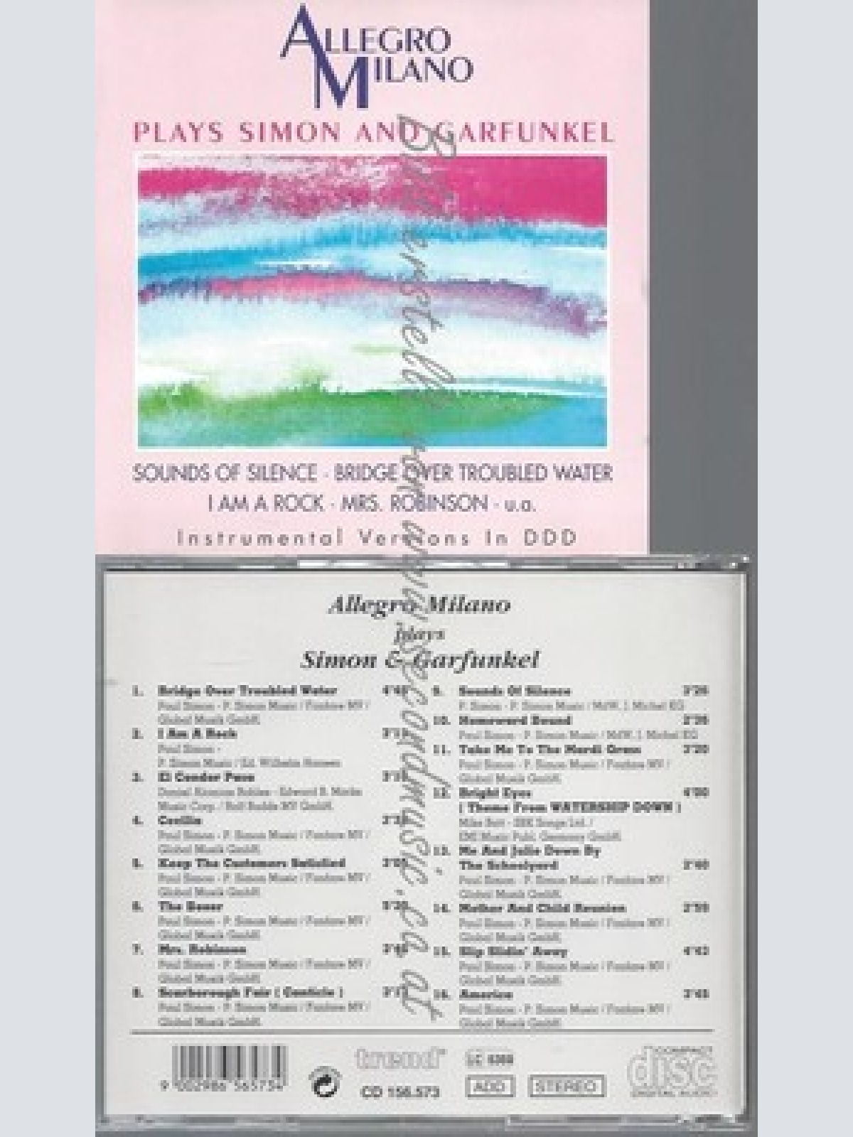 CD--SIMON & GARFUNKEL--ALLEGRO MILANO PLAYS