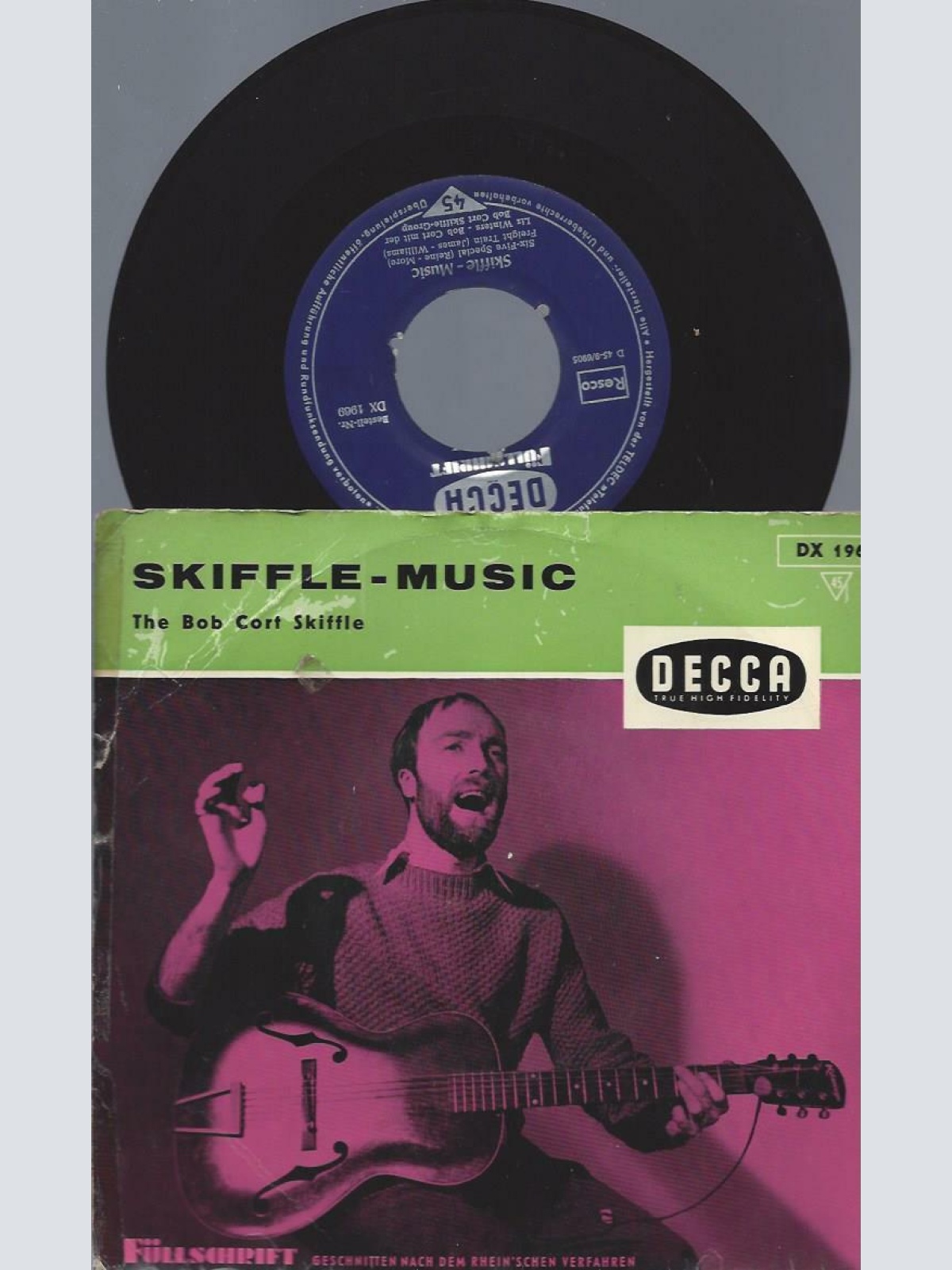 7"   THE BOB CORT SKIFFLE SKIFFLE  // Skiffle Music