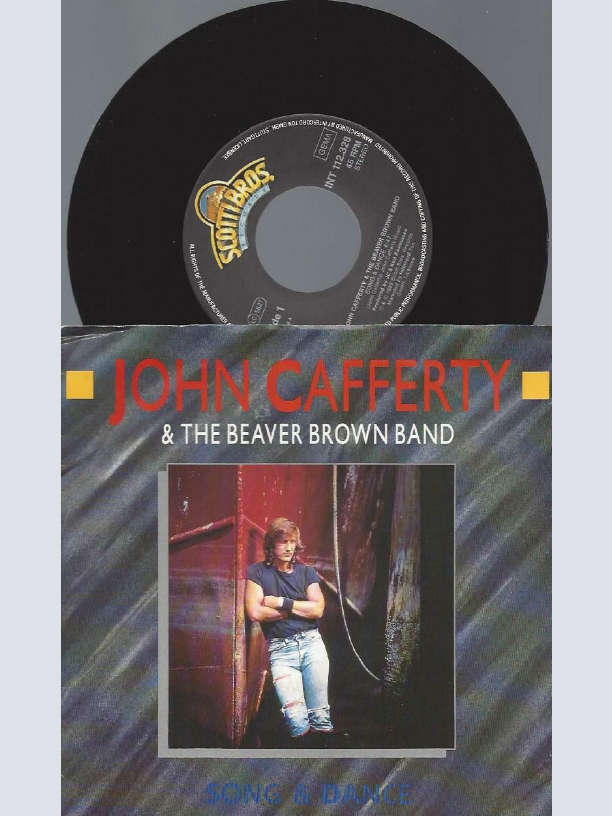 7"    John Cafferty & The Beaver Brown Band  Song & Dance
