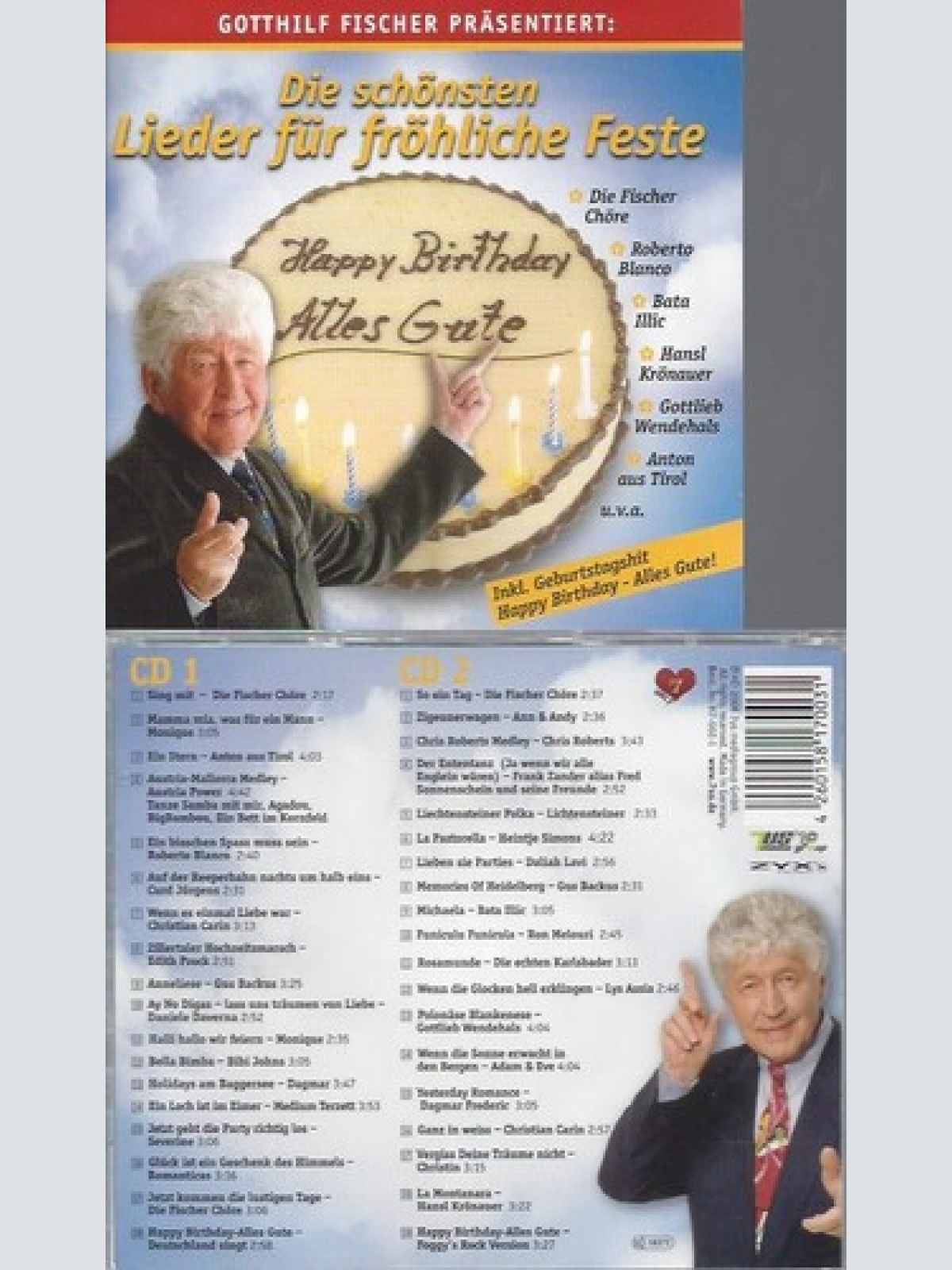 CD  Die Schönsten Lieder für Fröhliche Feste --  Fischer,Gotthilf &