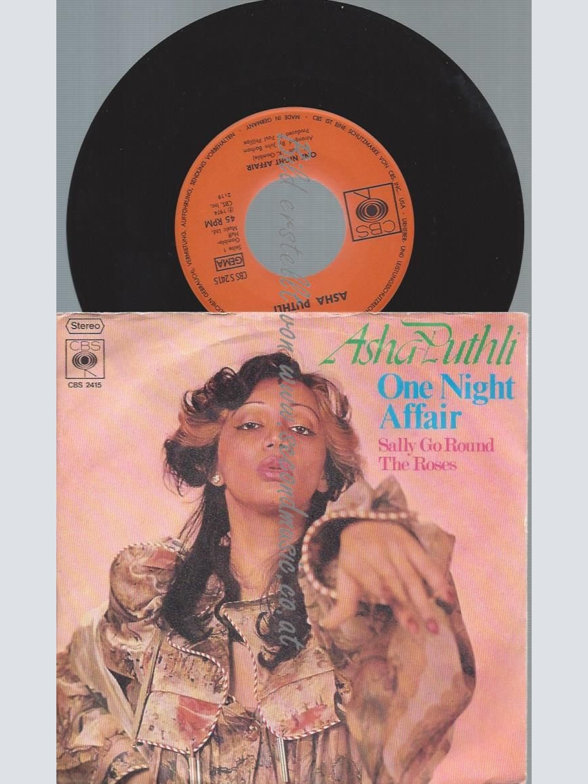 7"   Asha Puthli  One Night Affair