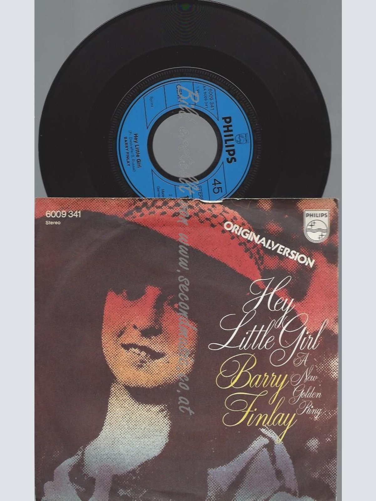 7"   Barry Finlay  Hey Little Girl