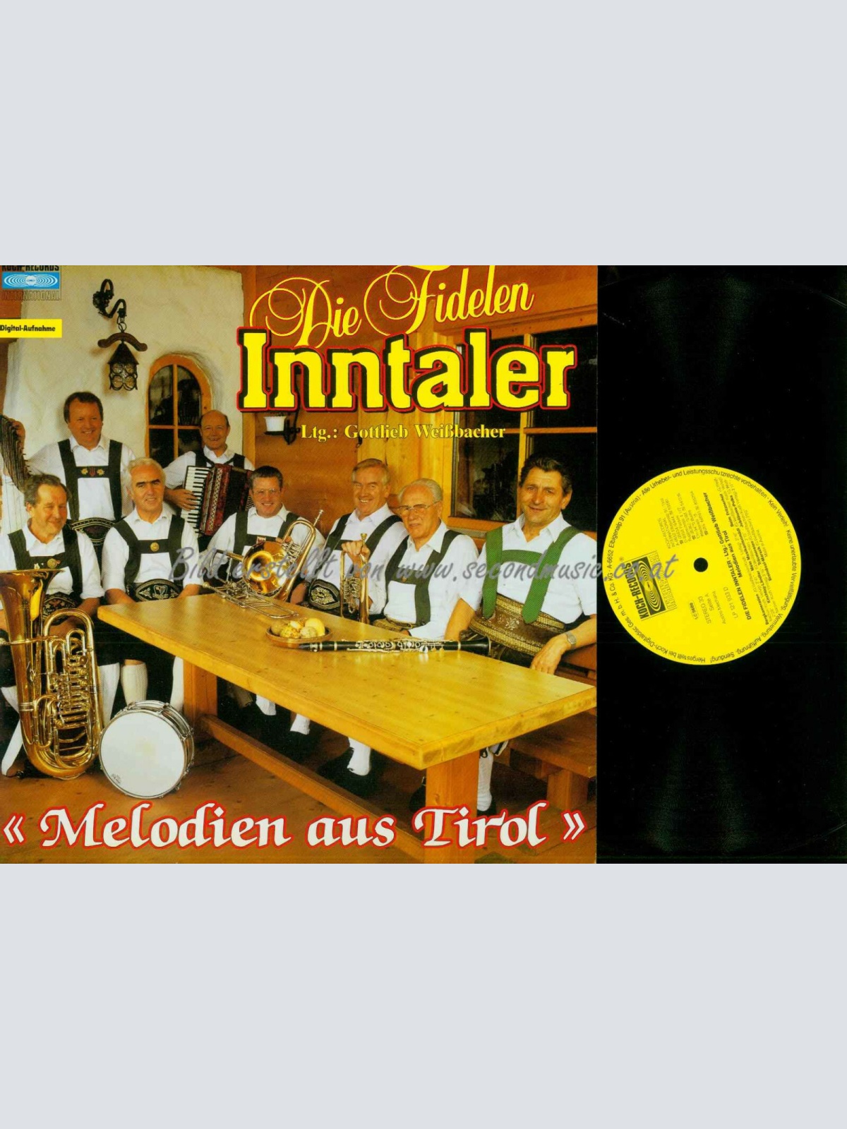 LP-- Die fidelen Inntaler --  Melodien aus Tirol  /NM
