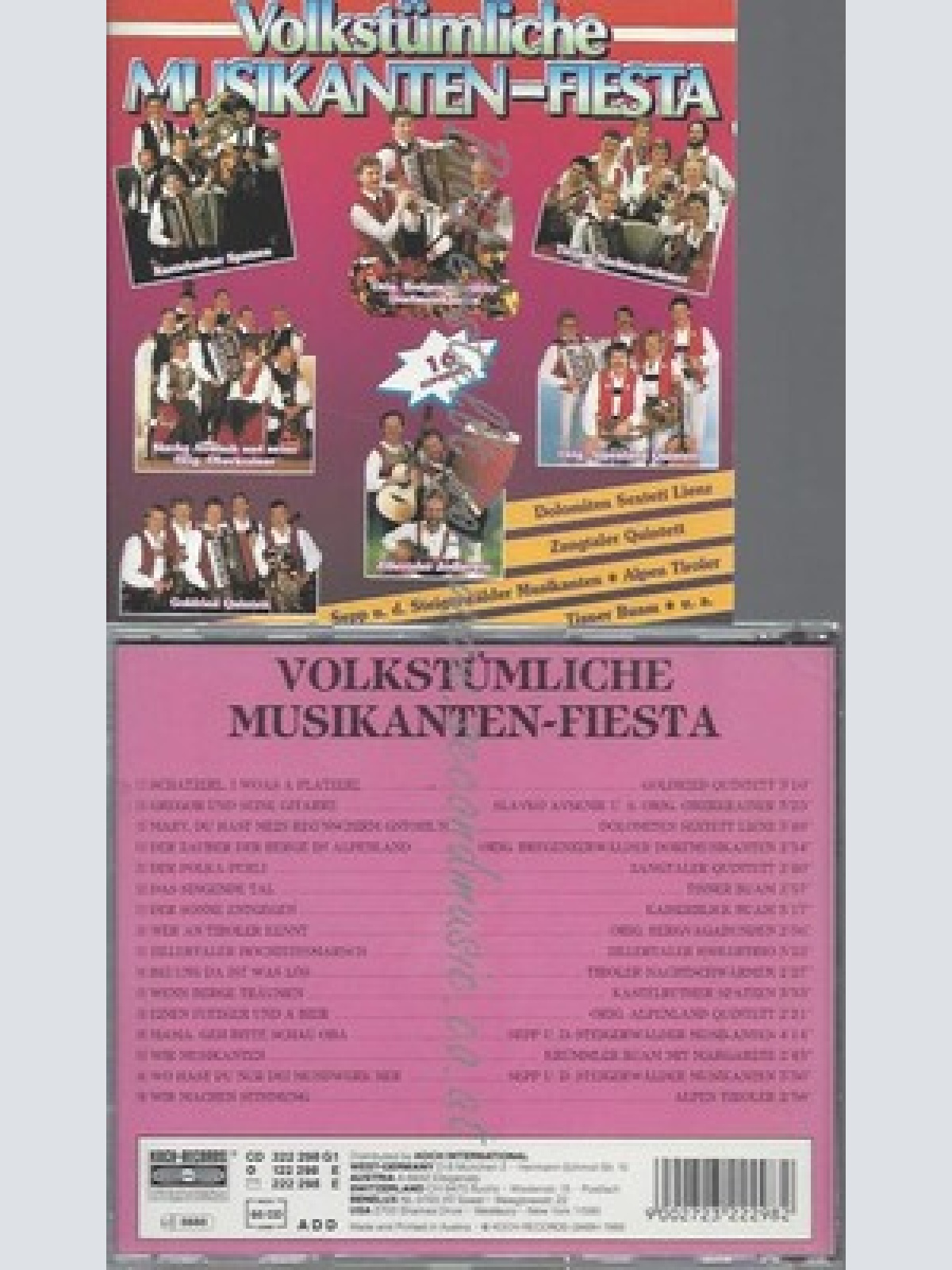 CD--KASTELRUTHER SPATZEN UND ORIGINAL BREGENZWALDER DORFMUSIKANTEN--VOLKSTÜMLICH