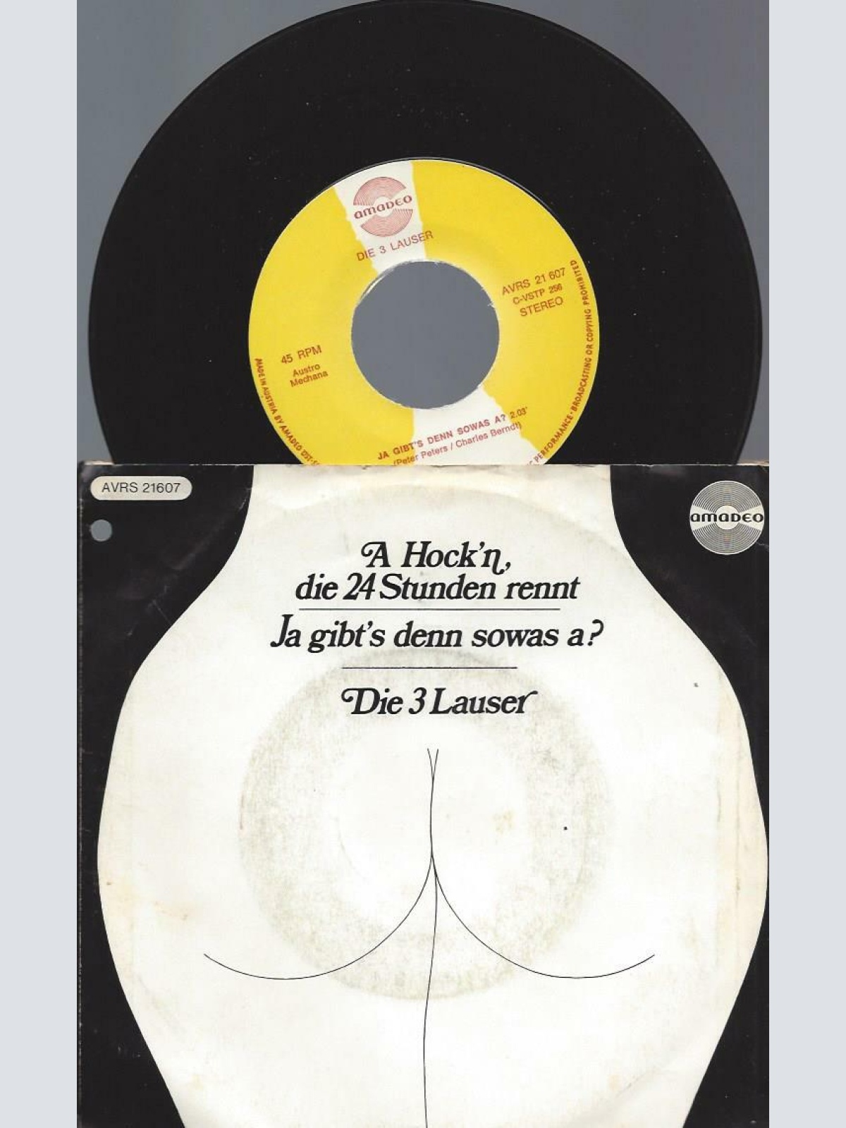 7" Die 3 Lauser  -- A Hockn die 24 Stunden rennt