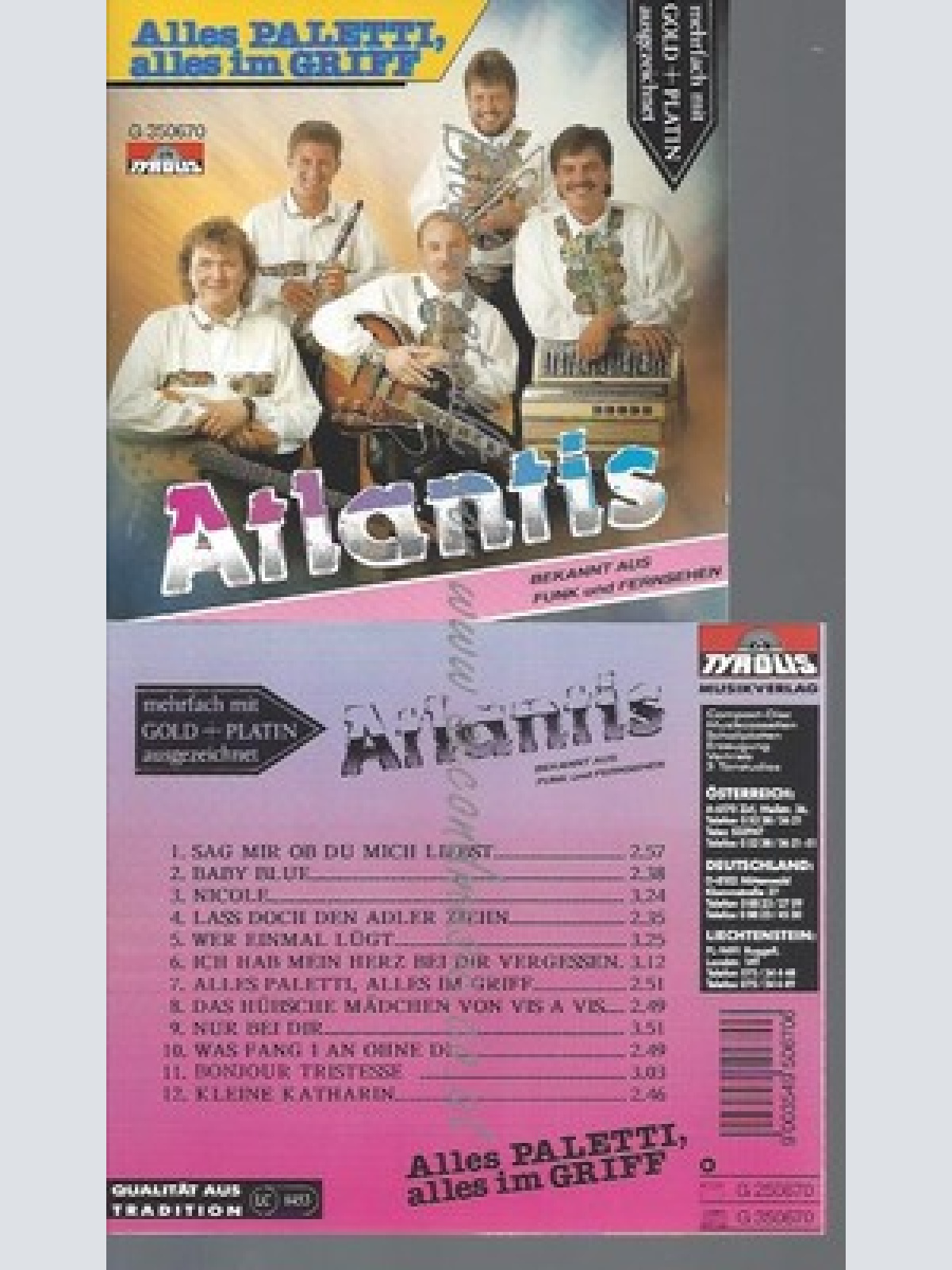 CD--ATLANTIS--ALLES PALETTI,ALLES IM GRIFF