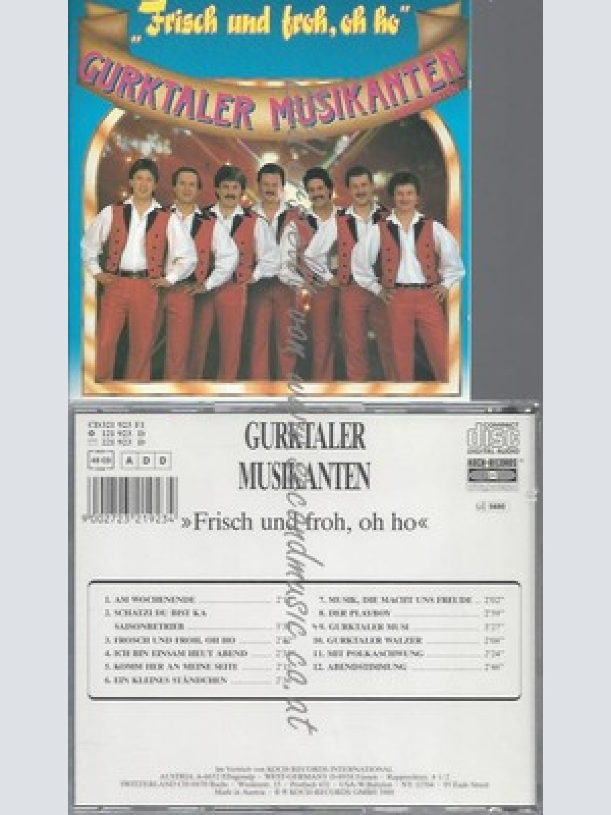 CD--GURKTALER MUSIKANTEN --FRISCH UND FROH OH HO