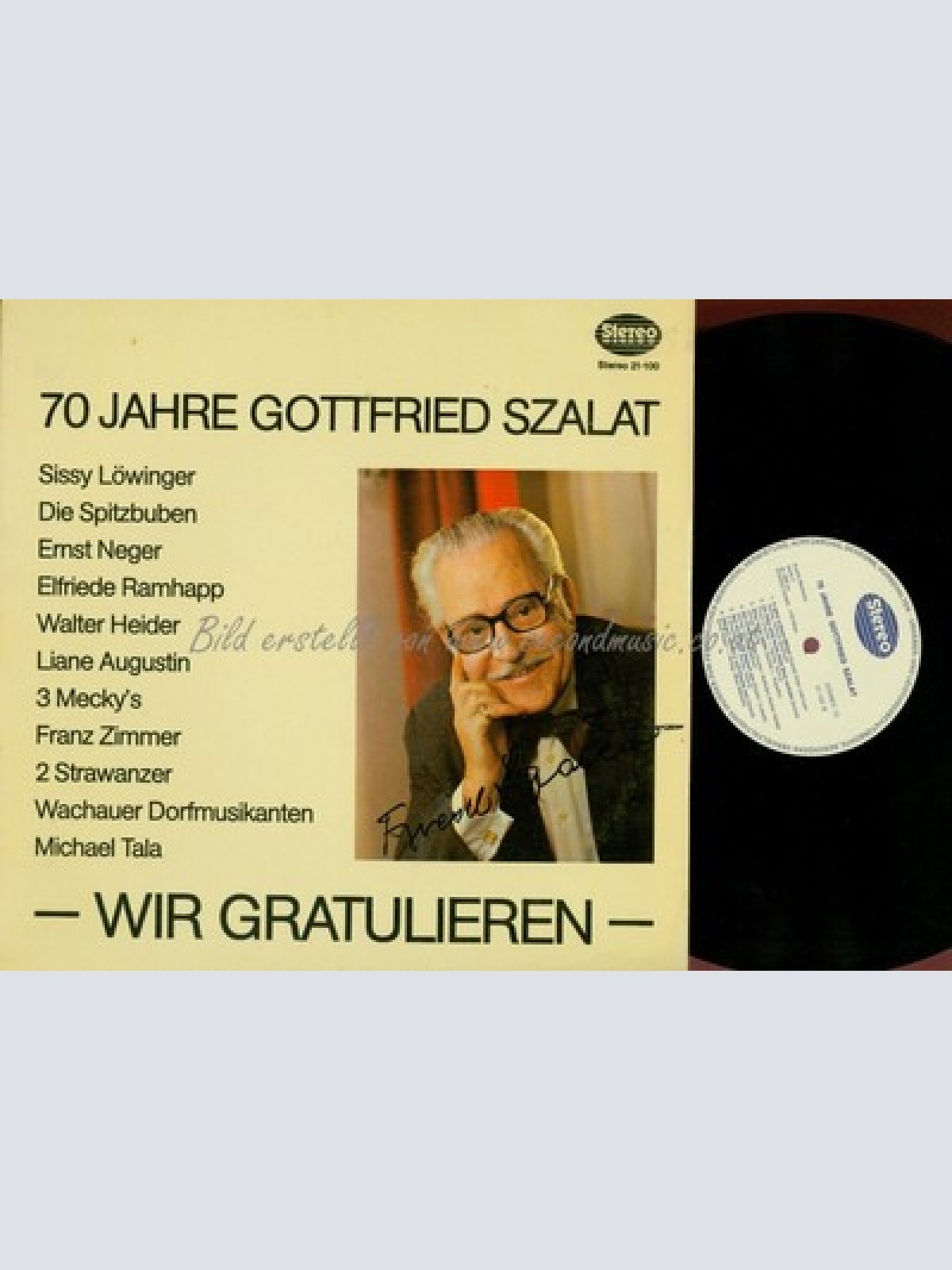 LP--70 JAHRE GOTTFRIED SZALAT--WIR GRATULIEREN