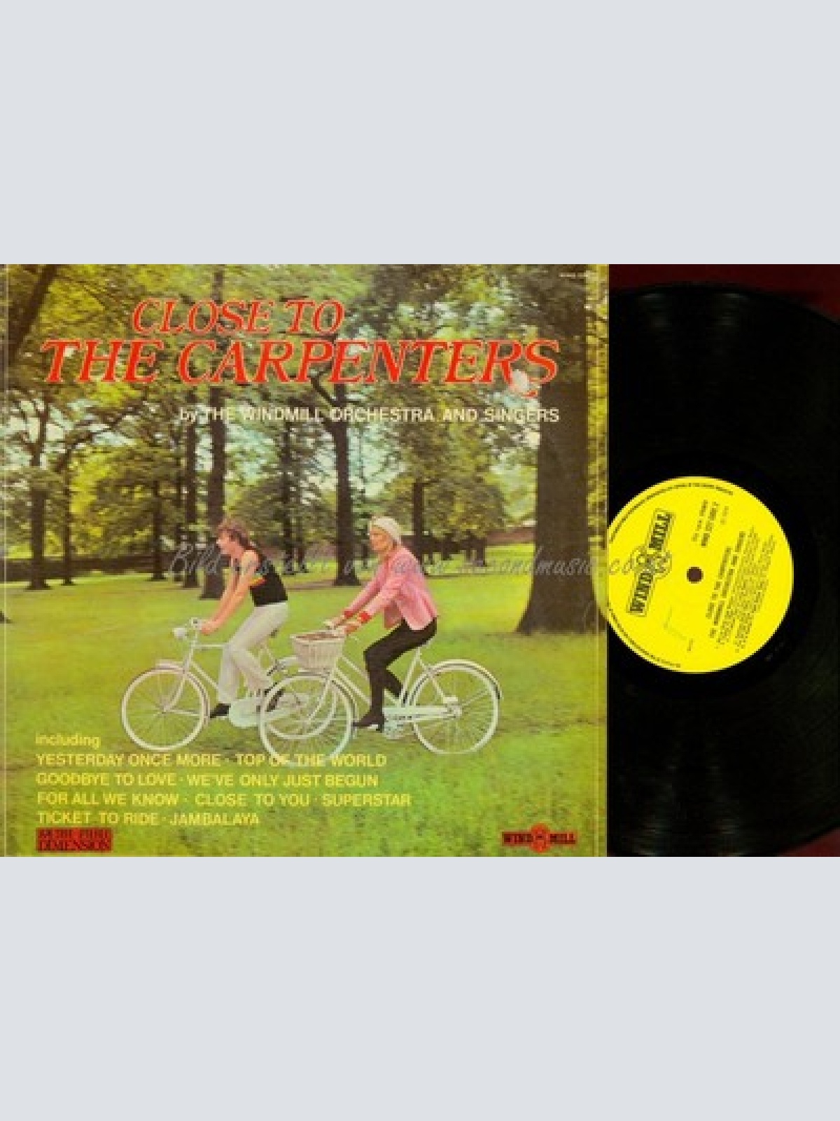 LP--CLOSE TO THE CARPENTERS----WINDMILL ORCHESTRA AND SINGERS--ENGLAND 1974