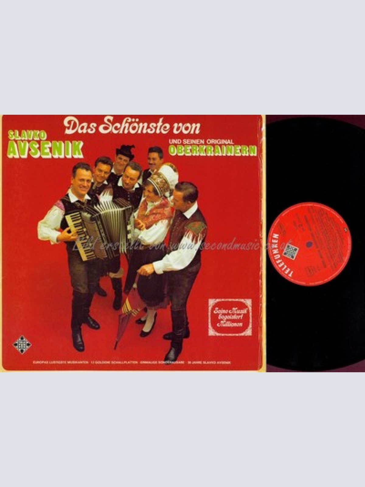 LP--SLAVKO AVSENIK UND SEINE OBERKRAINER-DAS SCHÖNSTE VON--FOC