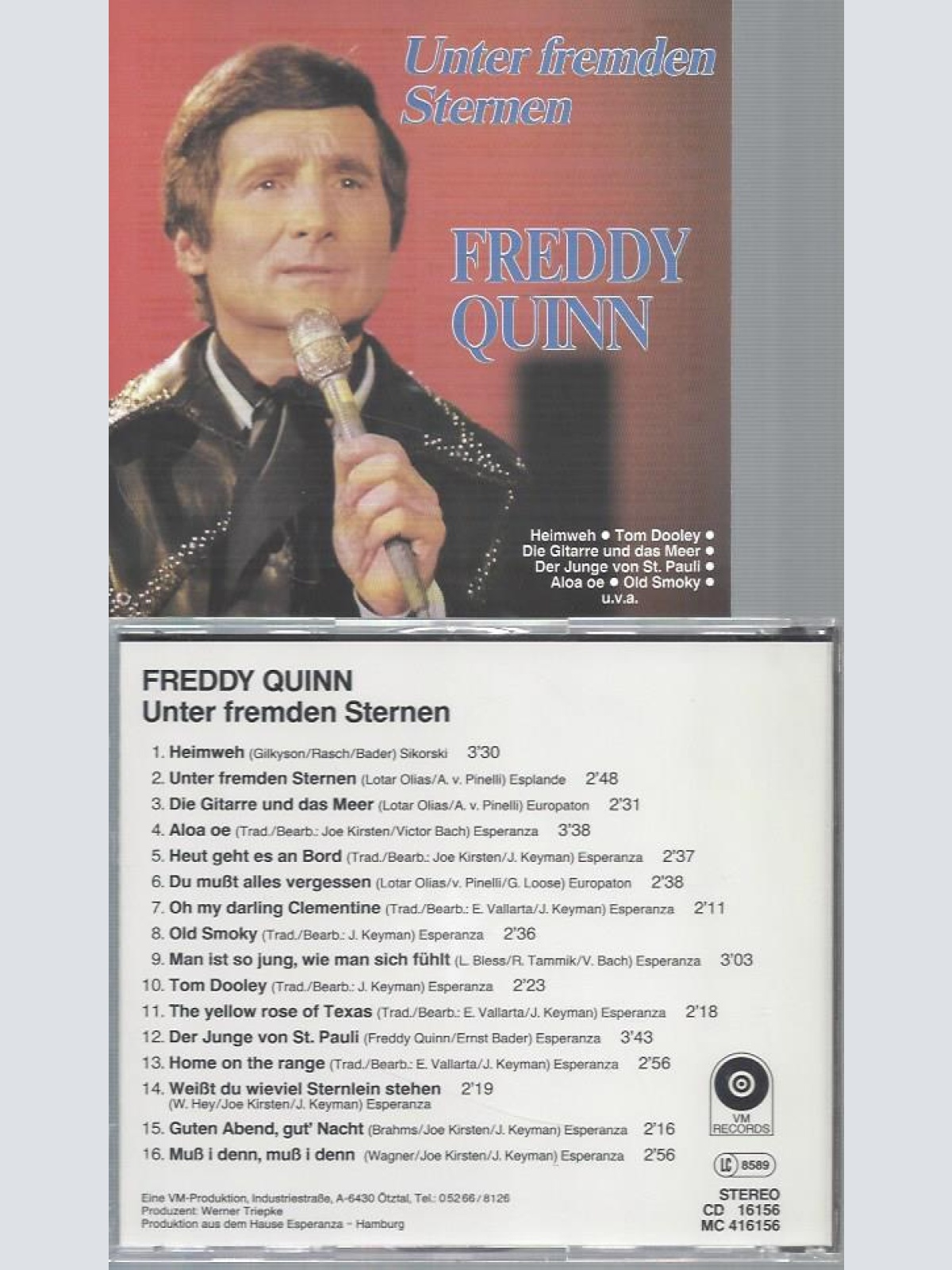 CD--FREDDY QUINN UNTER FREMDEN STERNEN
