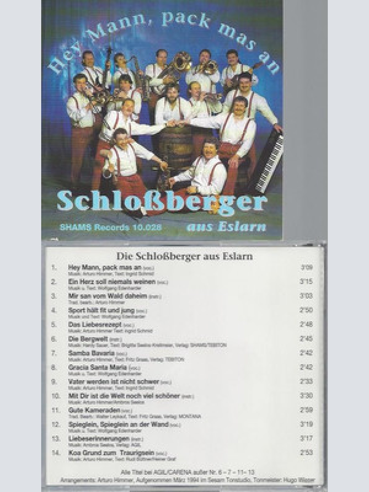 CD--SCHLOSSBERGER AUS ESLARN HEY MANN PACK MAS AN