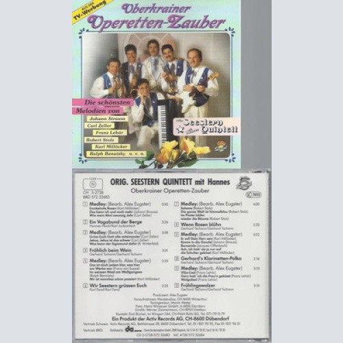 CD--OBERKRAINER OPERETTEN ZAUBER SEESTERN QUINTETT