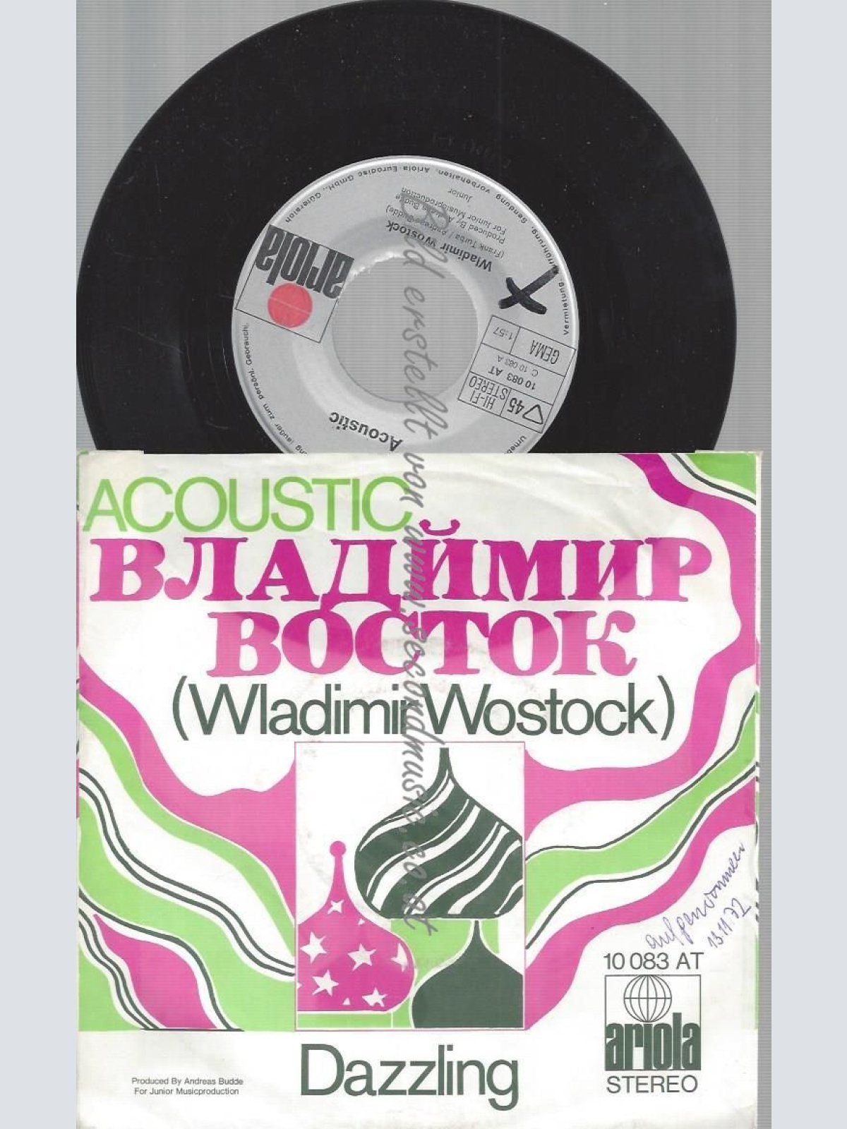 7"  Acoustic   Wladimir Wostock / Dazzling