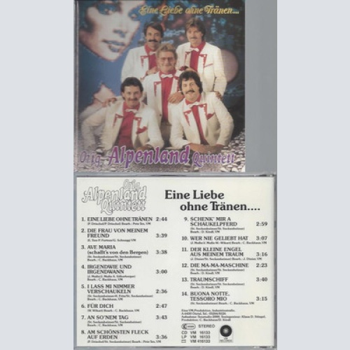 CD--ORIG ALPENLAND QUINTETT EINE LIEBE OHNE TRÄNEN