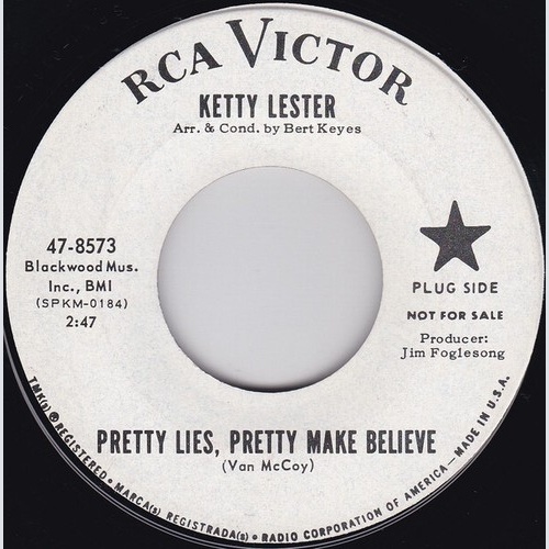 7", Single, Promo, Roc Ketty Lester - Pretty Lies, Pretty Make Believe / (Loo...