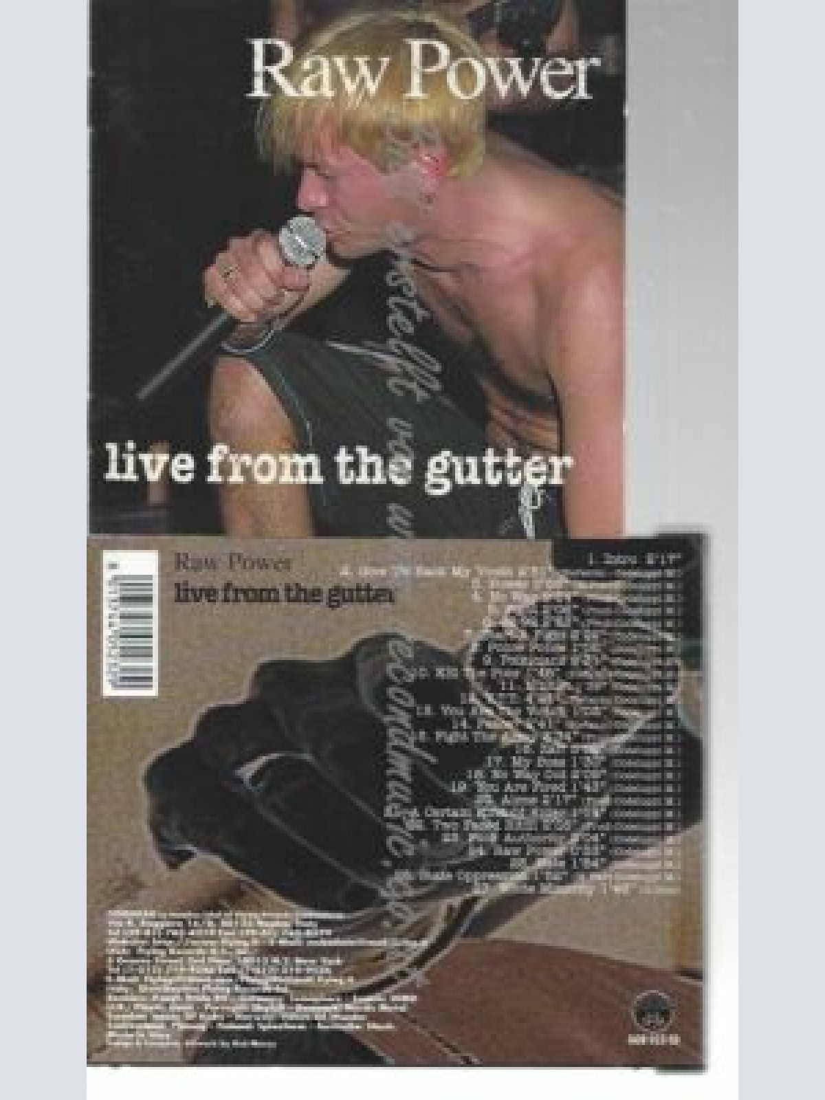 CD--RAW POWER--LIVE FROM THE GUTTER