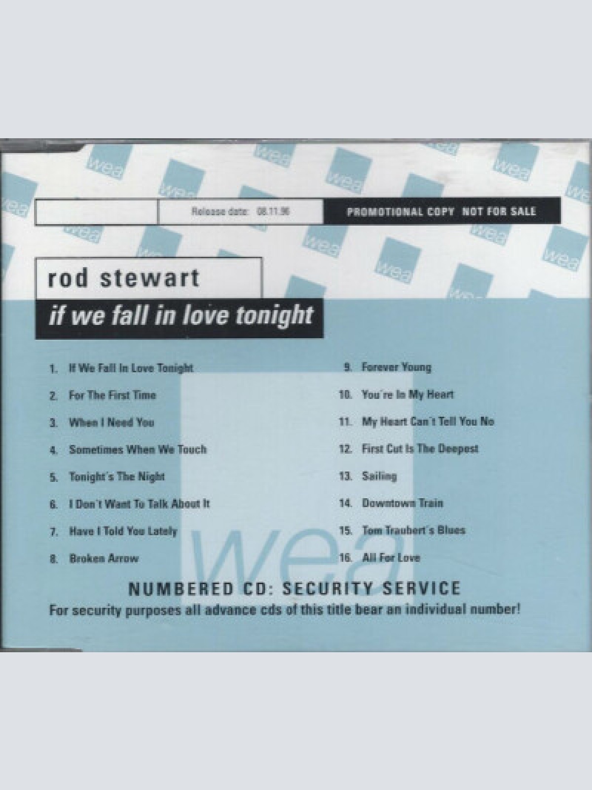 CD, Comp, Promo, Sli Rod Stewart - If We Fall In Love Tonight