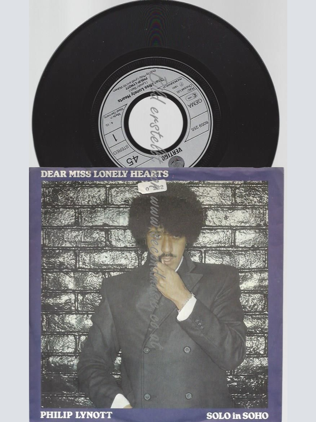 7"  Philip Lynott – Dear Miss Lonely Hearts