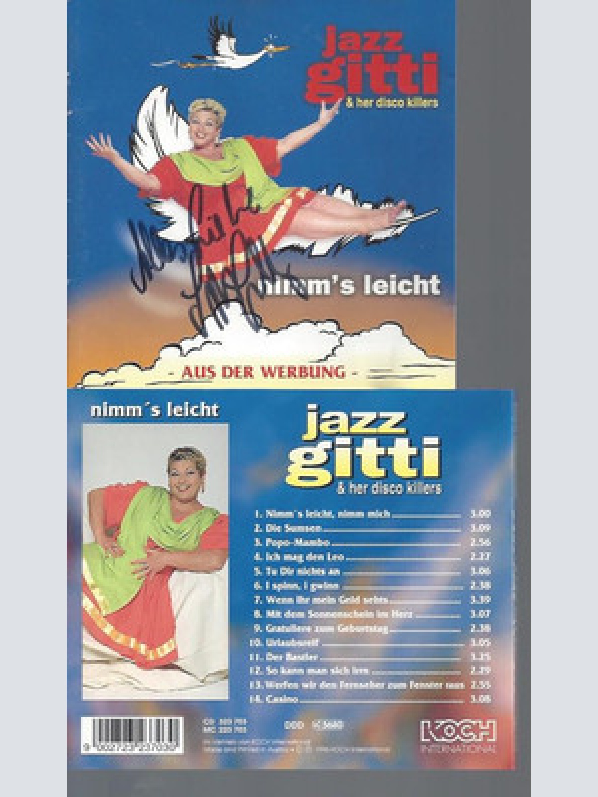 CD-JAZZ GITTI --NIMMS LEICHT --MIT AUTOGRAMM