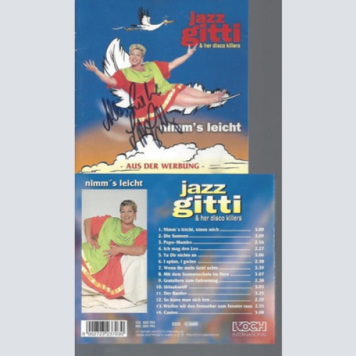CD-JAZZ GITTI --NIMMS LEICHT --MIT AUTOGRAMM