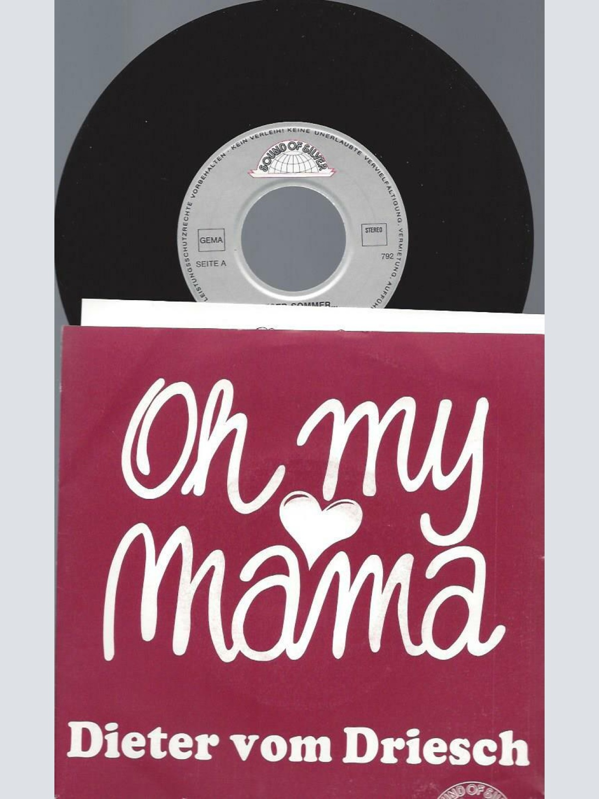 7" Dieter Vom Driesch – Dieser Sommer