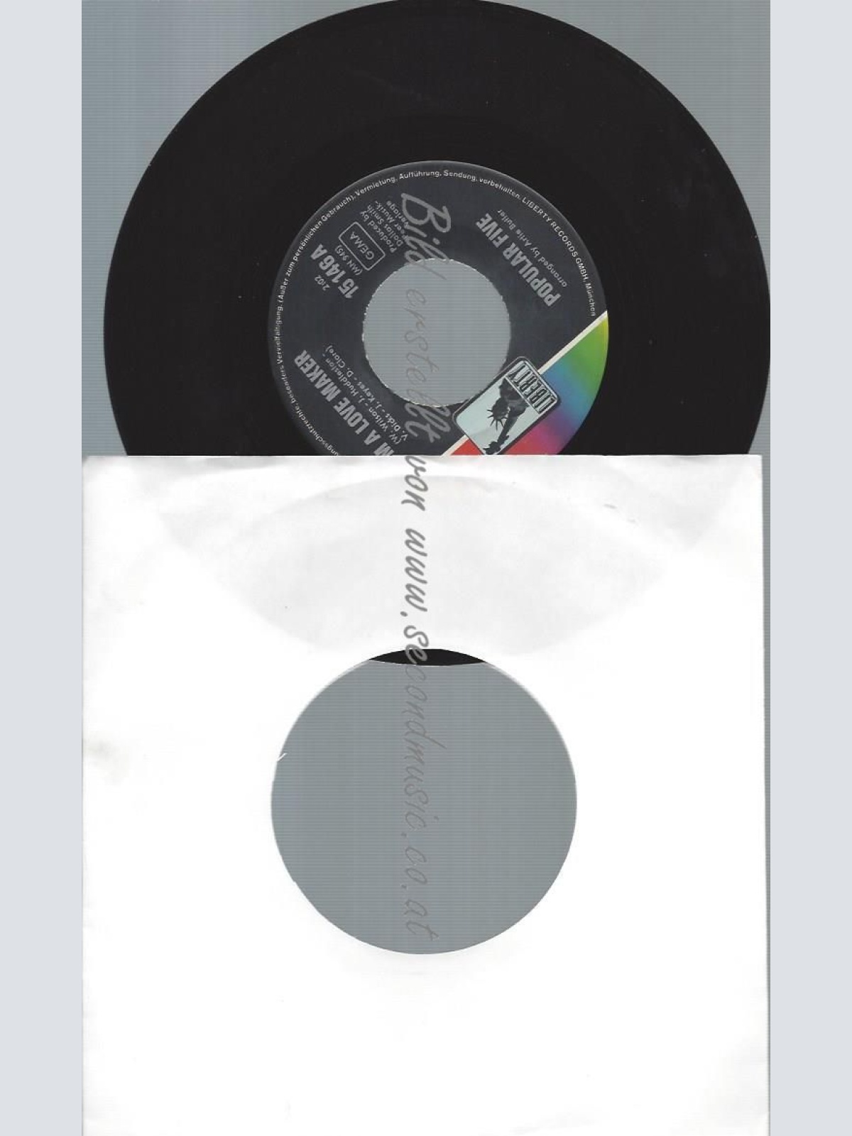 7"   Popular Five – I'm A Love Maker