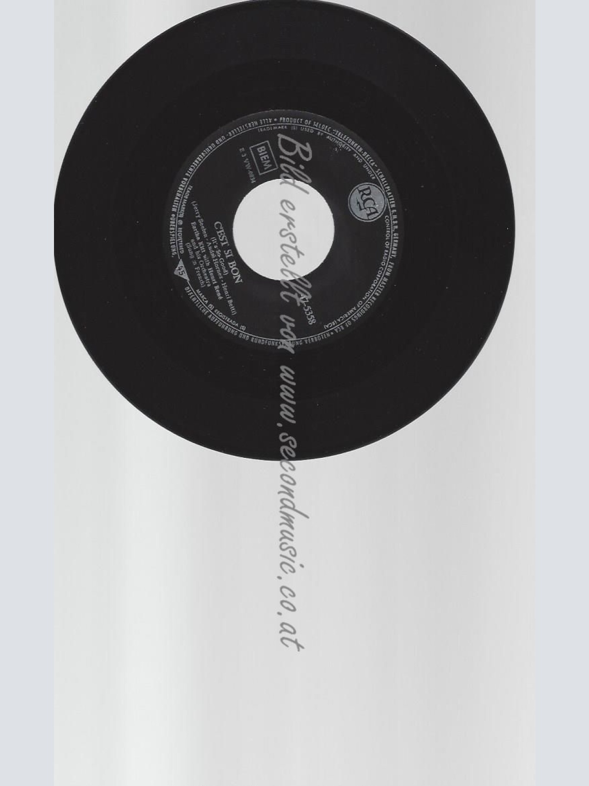 7"   Eartha Kitt With Henri René And His Orchestra – C'est Si Bon