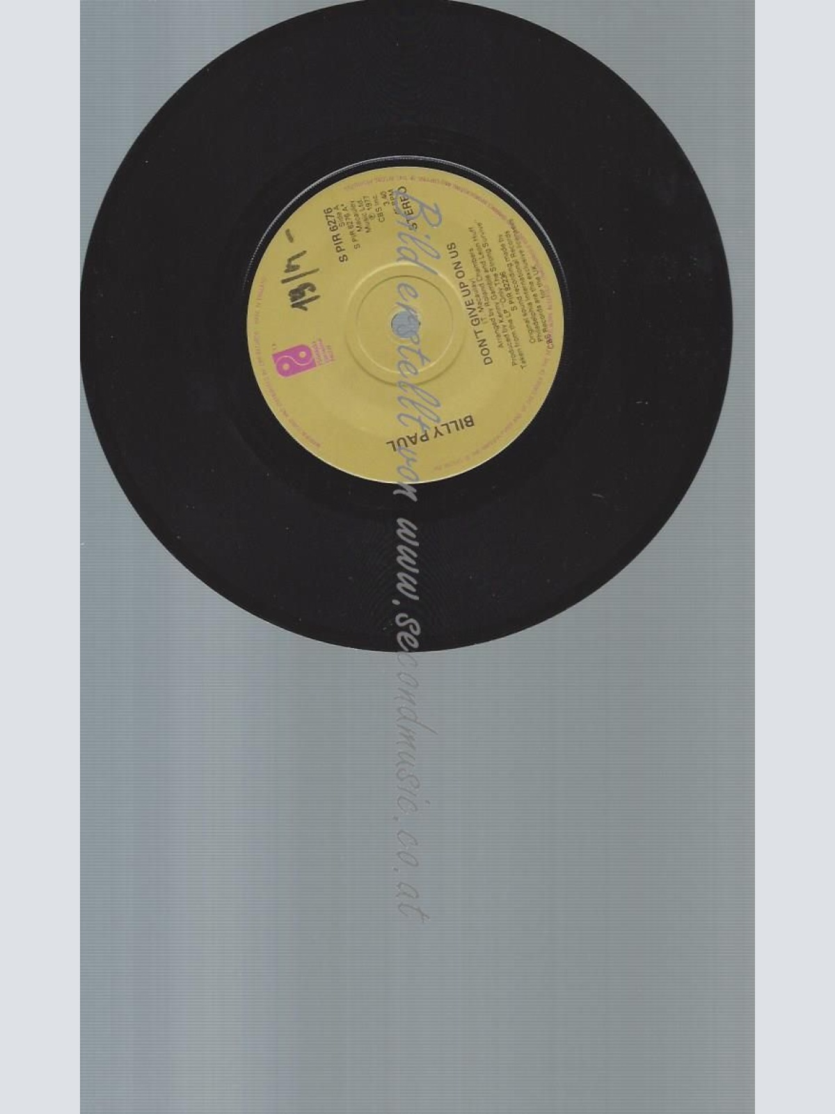 7"   Billy Paul – Don't Give Up On Us