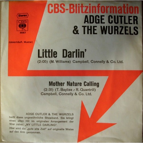 7", Single, Promo Adge Cutler & The Wurzels - Little Darlin'