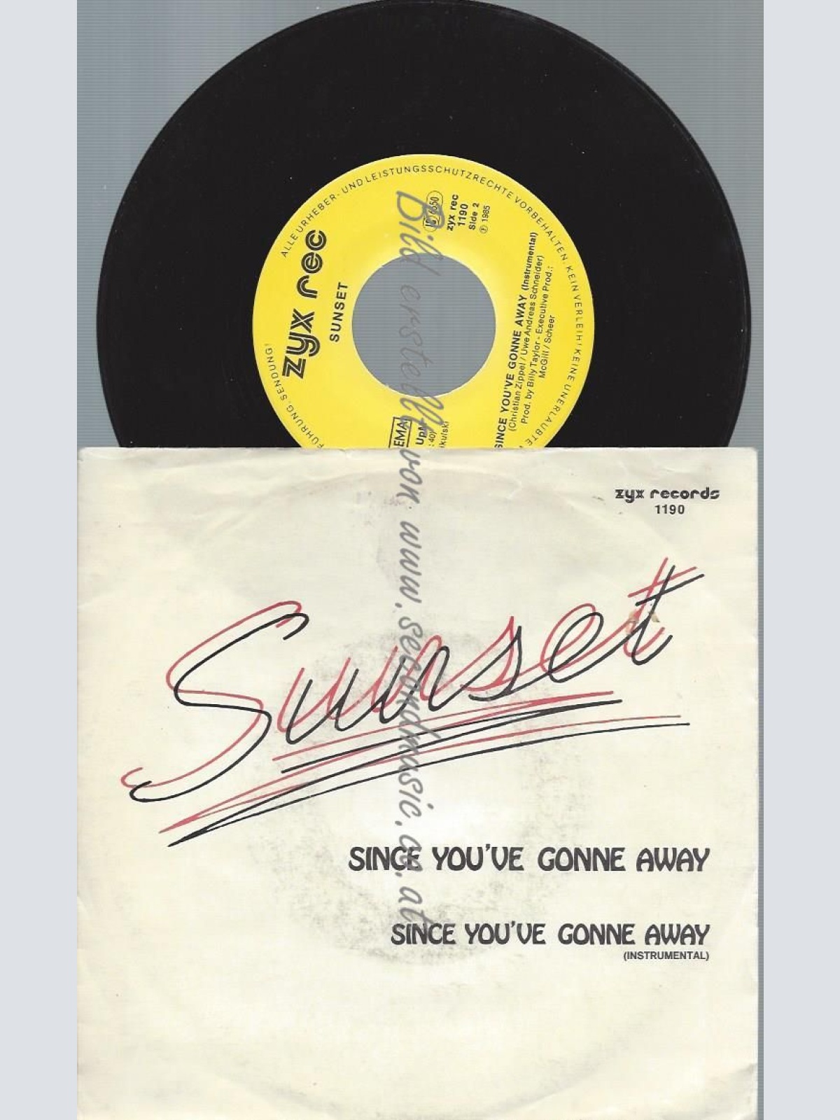 7" Sunset   Since You've Gonne Away