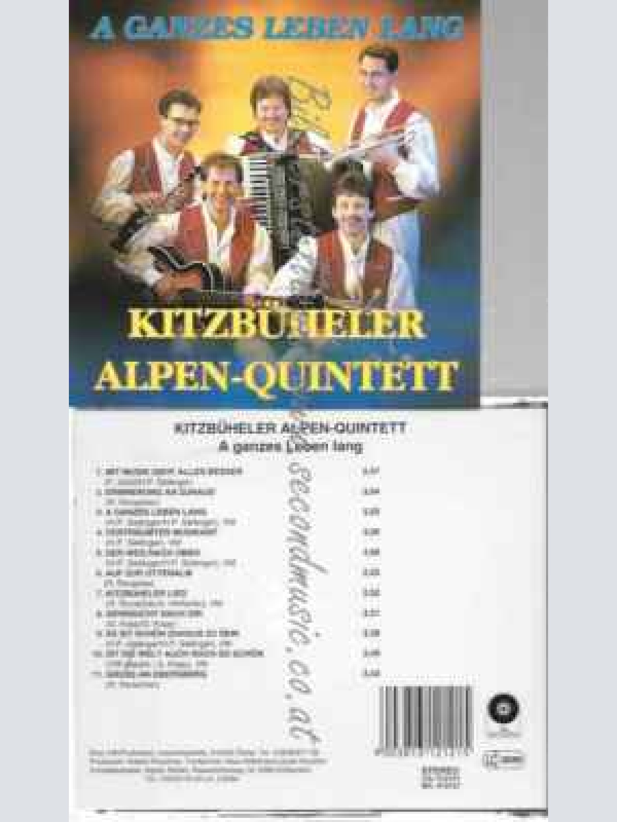 CD--KITZBÜHELER ALPEN-QUINTETT--A GANZES LEBEN LANG