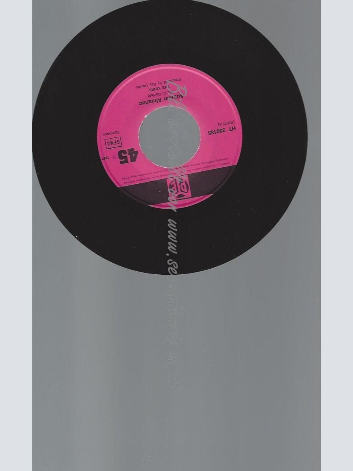 7"   The Kinks – Autumn Almanac