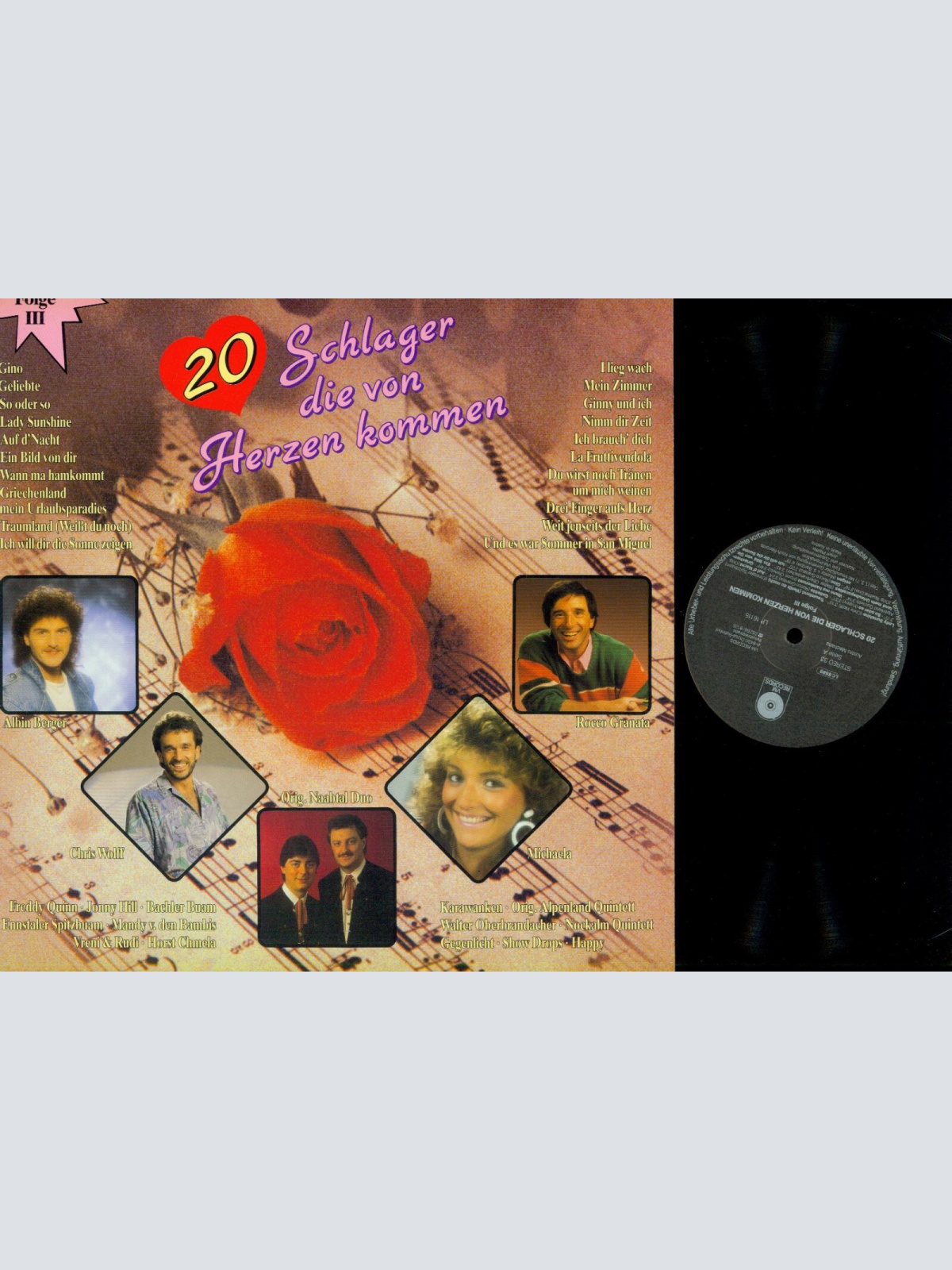 LP--20 Schlager Die Von Herzen Kommen -Bambis-Chmela-Bachler Buam   //NM