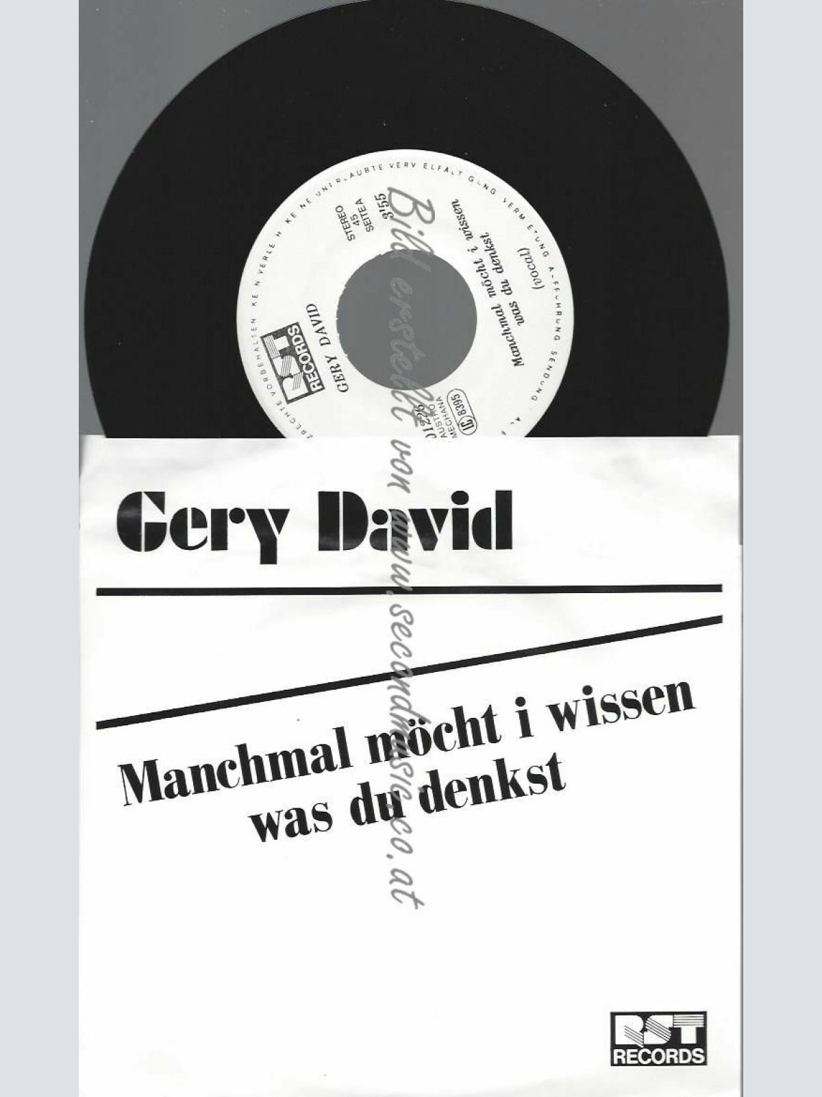 7" GERY DAVID MANCHMAL MÖCHT I WISSEN WAS DU DENKST   // NM