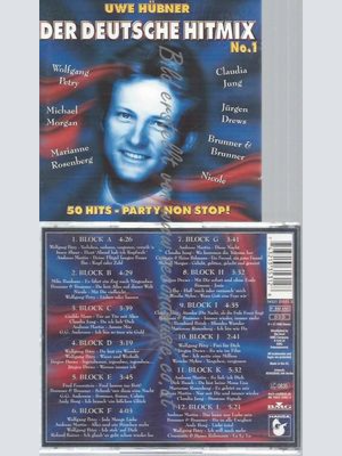 CD---UWE HÜBNER'S DER DEUTSCHE HITMIX NO1. :  HITS - PARTY NON STOP !