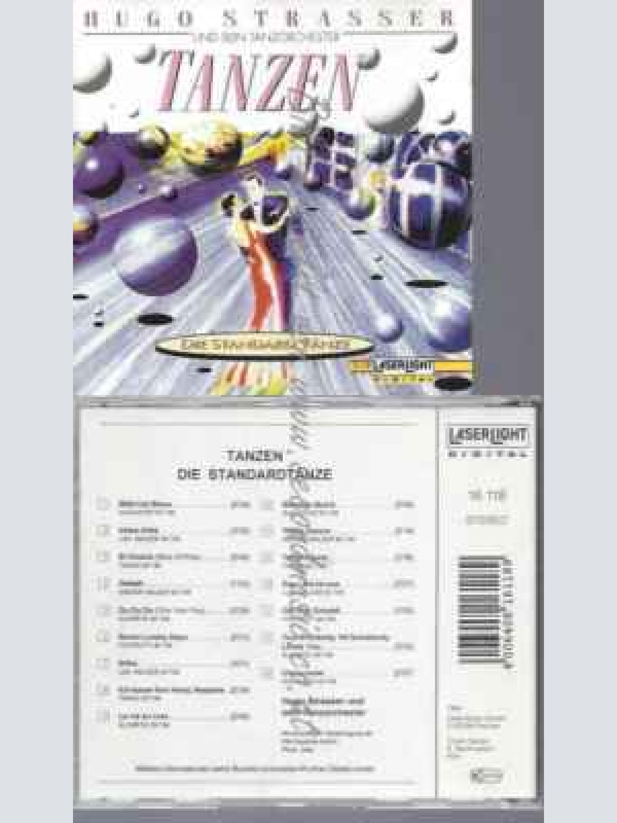 CD--HUGO STRASSER--TANZEN-DIE STANDARDTÄNZE