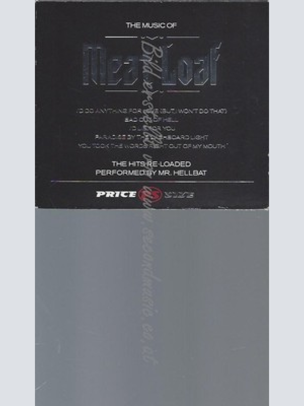 CD--MR HELLBAT--THE MUSIC OF MEAT LOAF