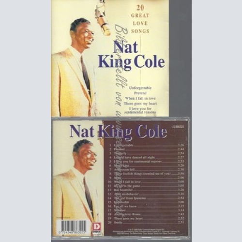CD--NAT KING COLE--20 GREAT LOVE SONGS