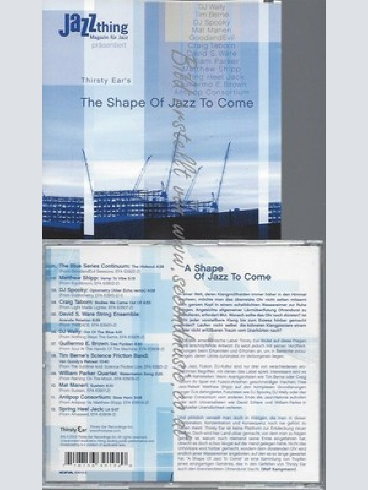 CD--VARIOUS ARTSTS--THIRSTY EAR - THE SHAPE OF JAZZ TO COME