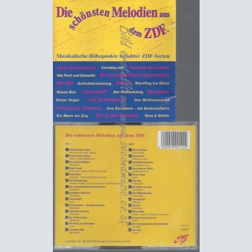 CD--DIE SCHÖNSTEN MELODIEN AUS DEM ZDF -SERIEN-TITEL---DIE SCHÖNSTEN MELODIEN AU