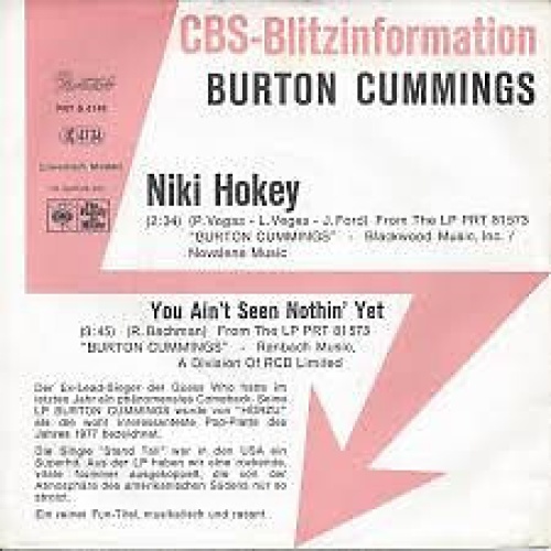 7", Single, Promo Burton Cummings - Niki Hokey