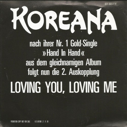 7", Single, Promo Koreana - Loving You, Loving Me