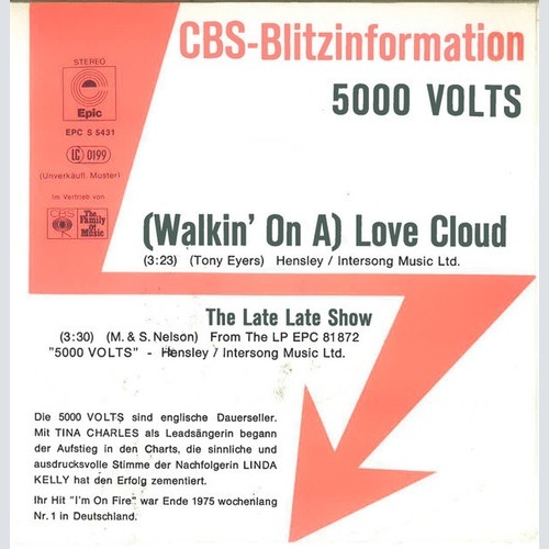 7", Single, Promo 5000 Volts - (Walkin' On A) Love Cloud