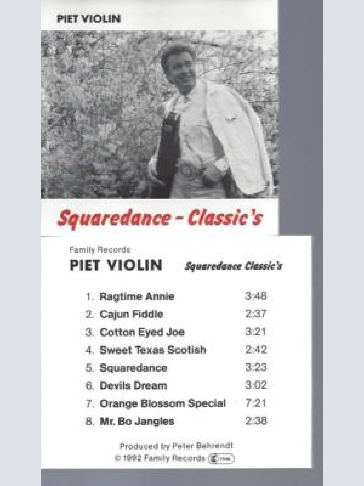 CD--PIET VIOLIN  SQUAREDANCE CLACCICS