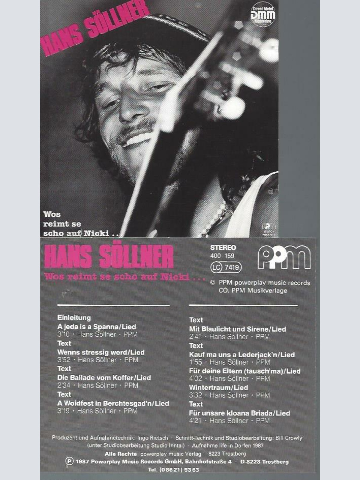 CD--Hans Söllner //  Wos reimt se schon auf Nicki