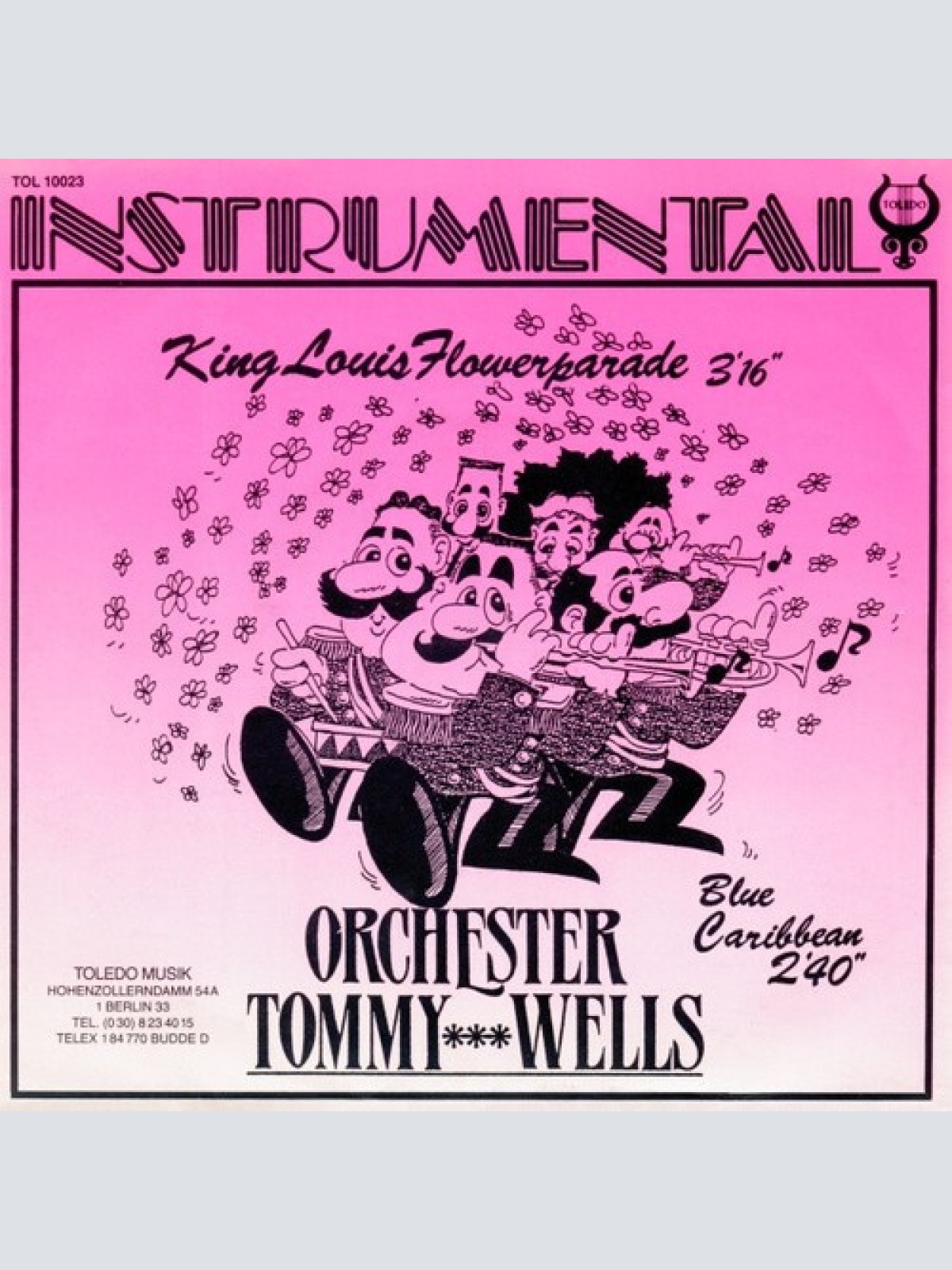 7" Orchester Tommy Wells - King Louis Flowerparade / Blue Caribbean