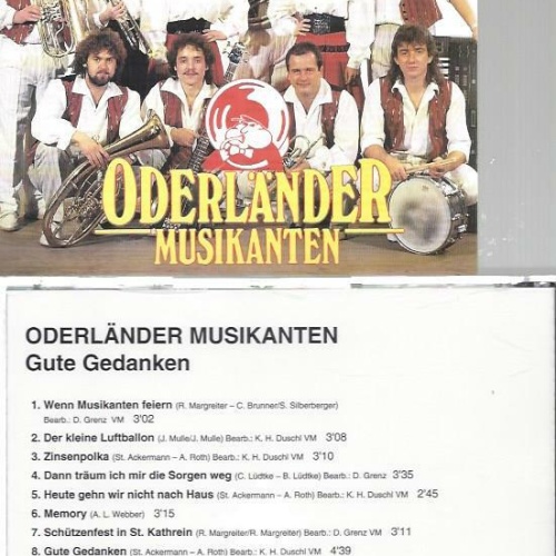 CD--Oberländer Musikanten --Gute Gedanken