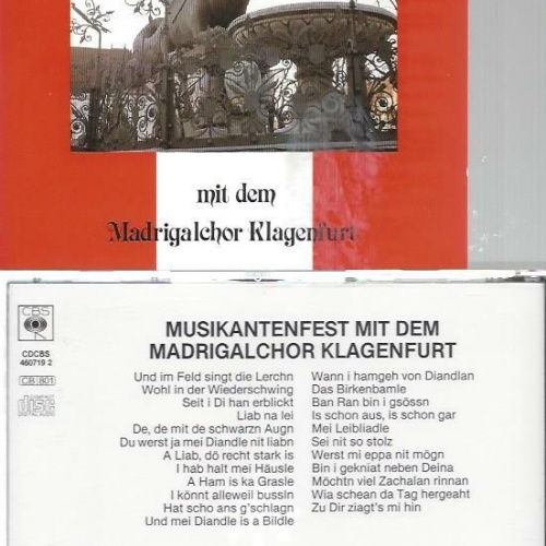 CD--Musikantenfest mit dem Madrigalchor Klagenfurt
